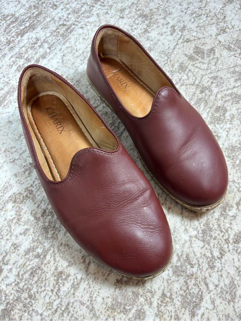 Charix Slip On Shoes Size 42 Bordeaux